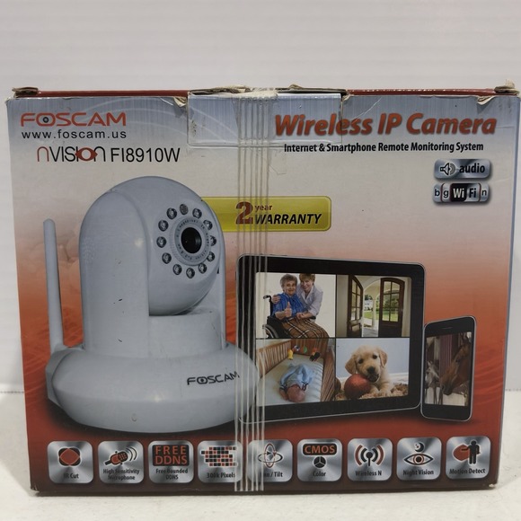Foscam Other - FOSCAM Wireless IP Camera Internet & Smartphone Remote Monitoring System F18910W